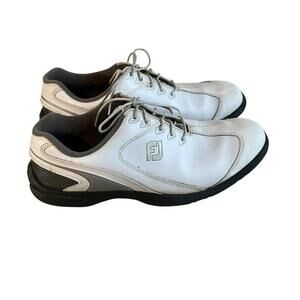 Footjoy Sport LT White Golf Shoes Mens Size 11 M 58035 With Spikes